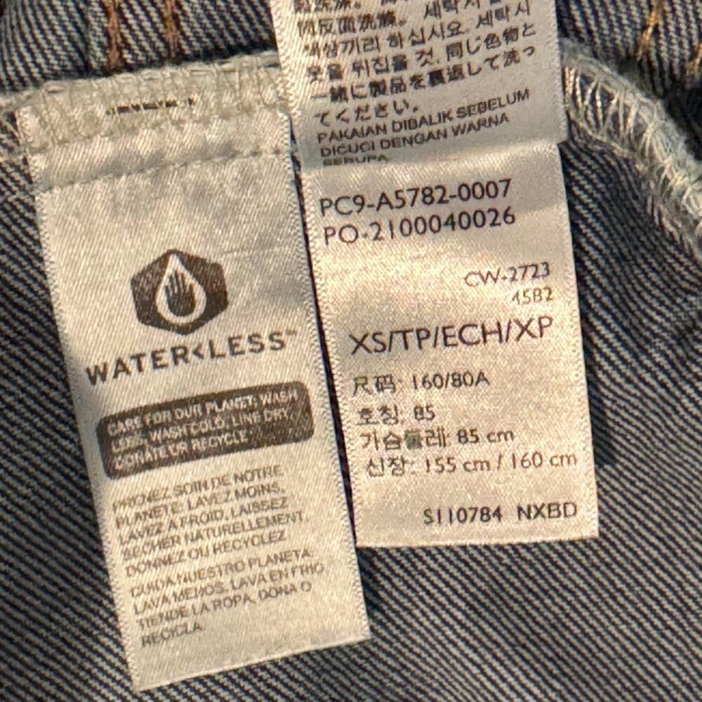 NWT Levi's Premium Relaxed Fit Trucker Jacket Size XS - Picture 10 of 11